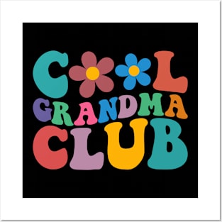 Cool Grandma Club Funny Mother's Day Posters and Art